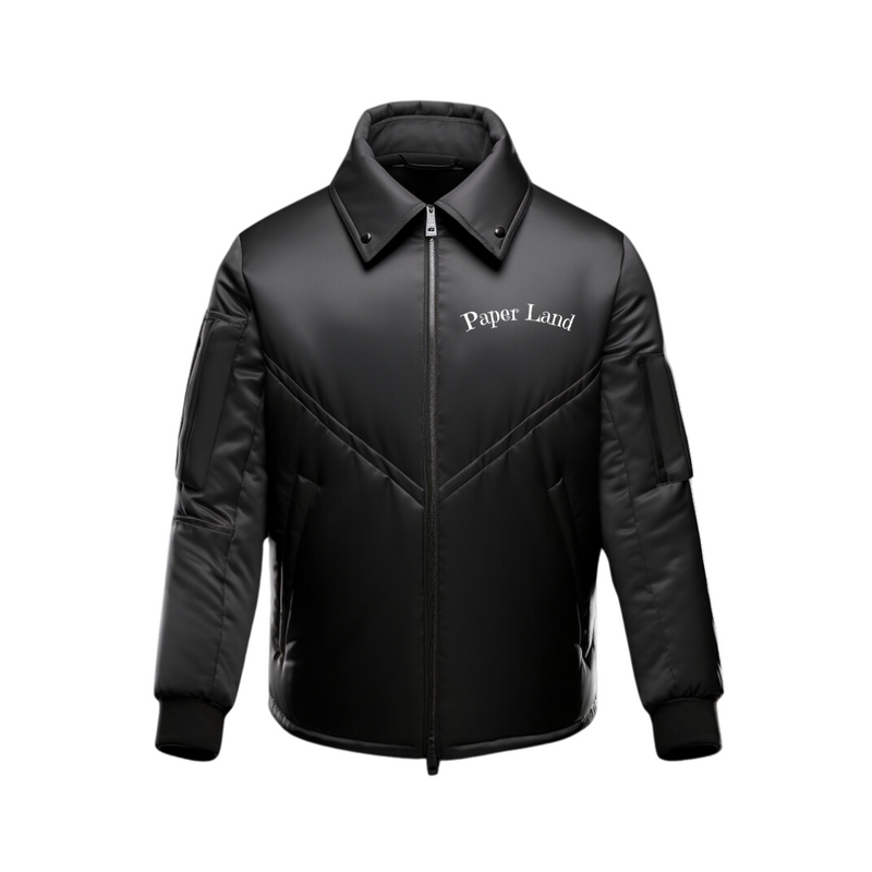 Black Satin Blouson